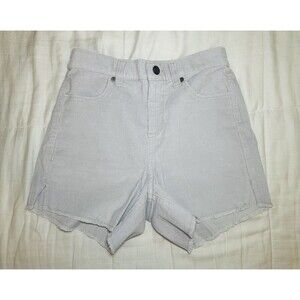 AERIE Lightweight Thin‎ Gray Corduroy Cut Off Shorts SIZE XS NWT